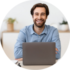 Man with laptop