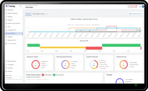 iPad with Traxidy dashboard on the screen